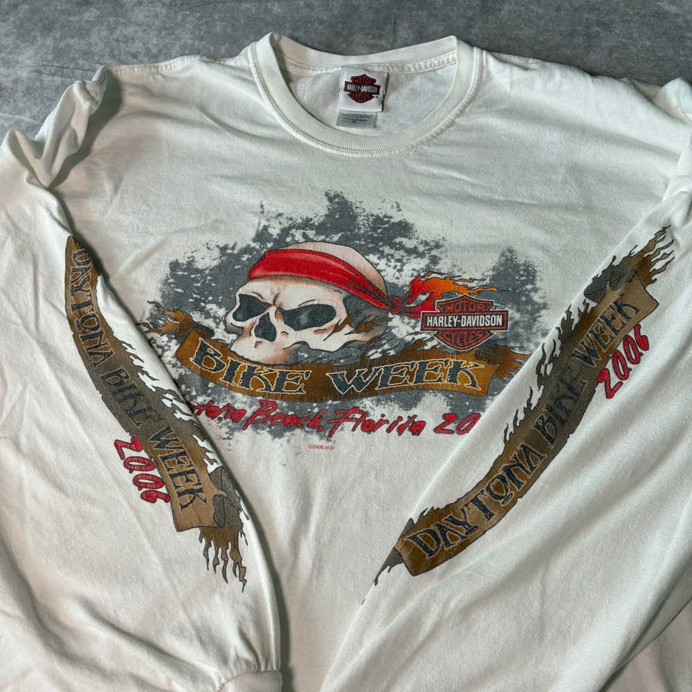 Harley-Davidson 2006 Daytona Bike Week Pirate Long Sleeve T-Shirt RARE